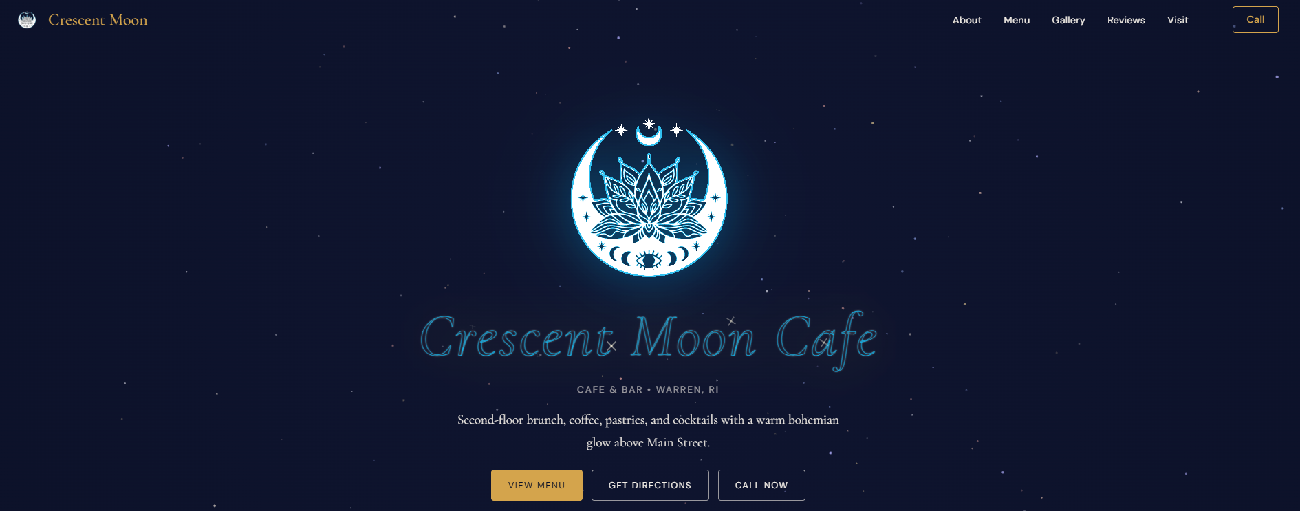 Crescent Moon Cafe website