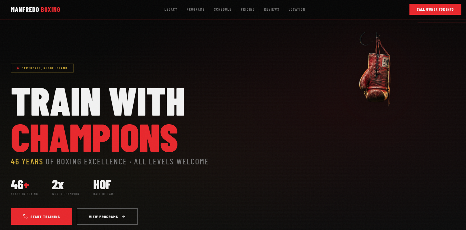 Manfredo Boxing website